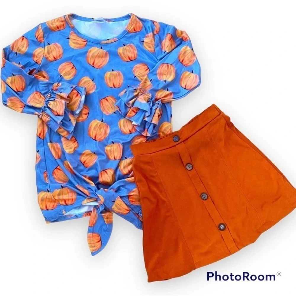 BMG Pumpkin Skirt Set